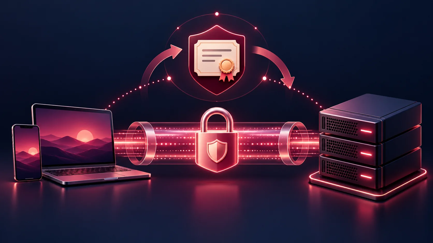 مسیر رمزنگاری‌شده HTTPS از مرورگر تا سرور Nginx و چرخه تمدید گواهی